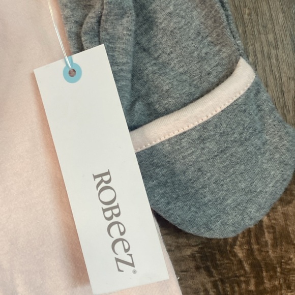 🐰Organic cotton pink bunny onsie with rollable feet and hand - Picture 5 of 16